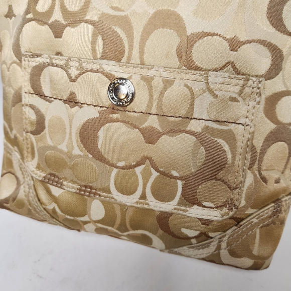 coach chelsea tan signature c braided shoulder bag c0771- 10990 - Picture 4 of 12